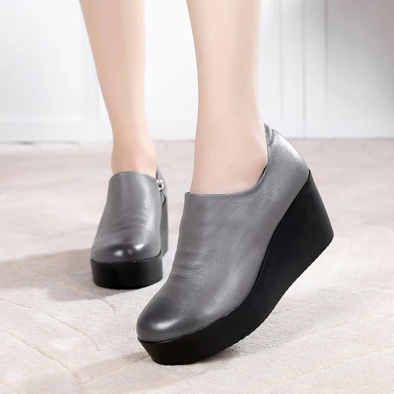 Julia Dames Platform Schoenen - Zwart