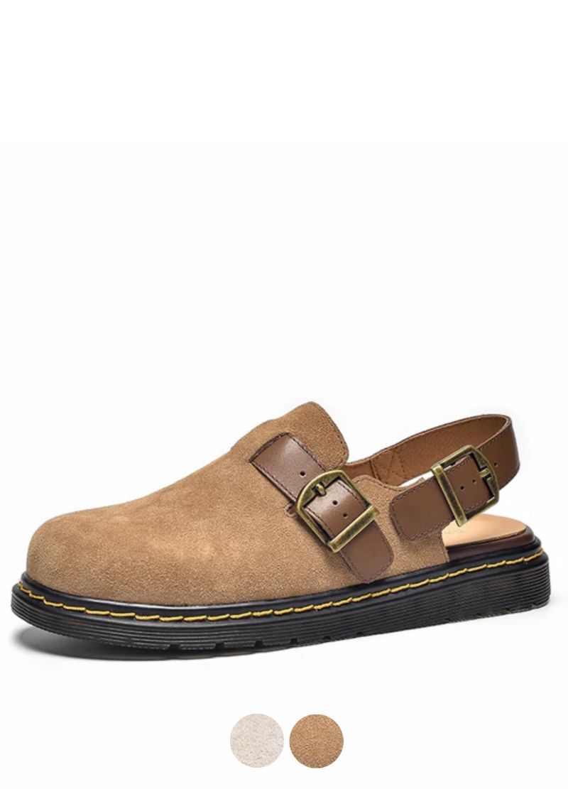 Julia Dames Riem Gesp Leren Sandalen