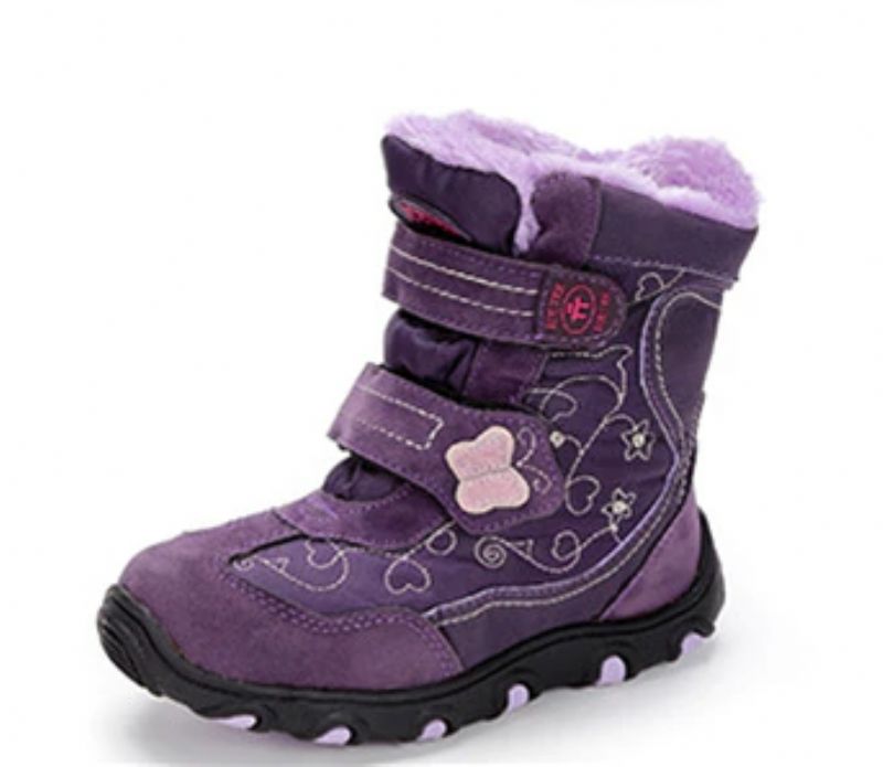 Julia Meisjes Snowboot - Paars Bont