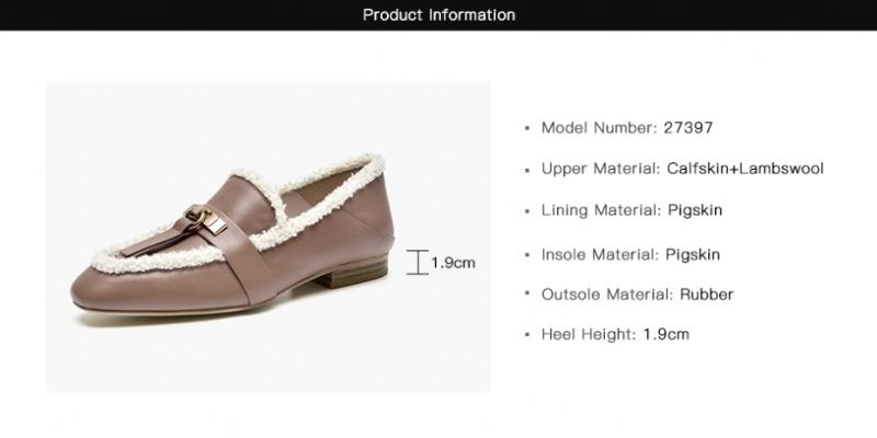 Julie Loafers - Bruin Roze