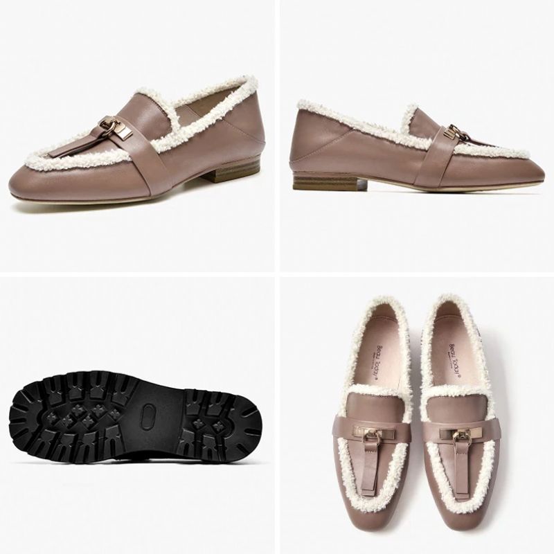 Julie Loafers - Bruin Roze