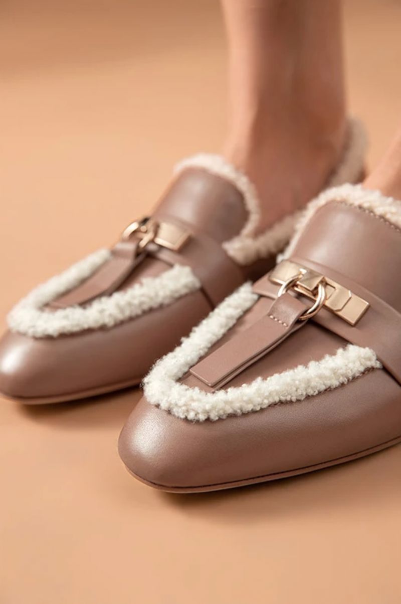Julie Loafers - Bruin Roze