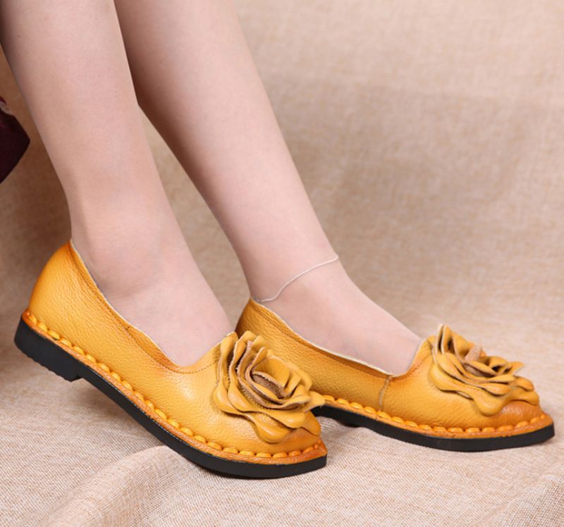 Julieta Dames Loafer Schoenen - Geel