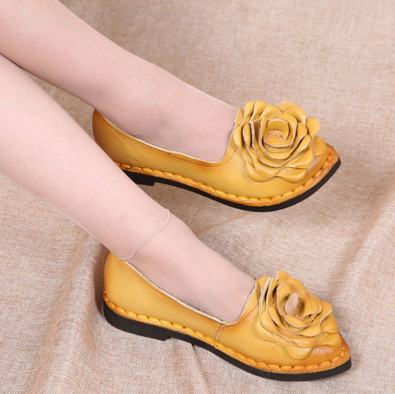 Julieta Dames Loafer Schoenen - Geel