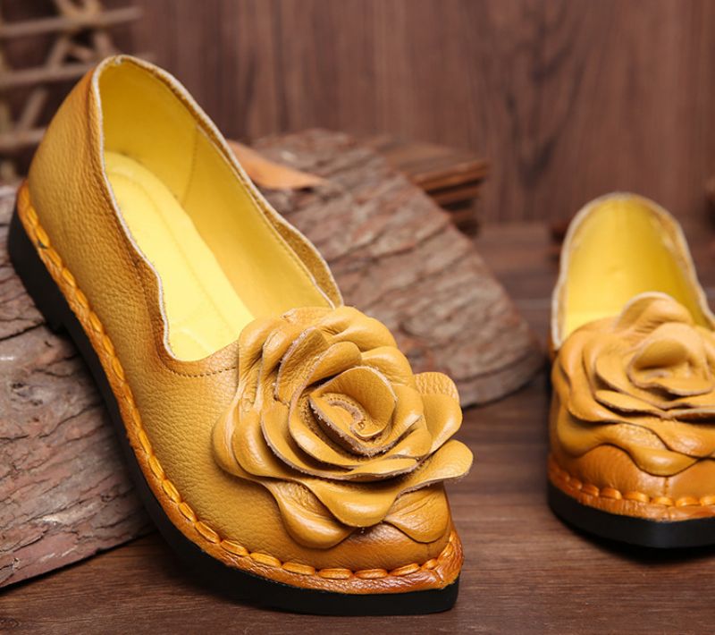 Julieta Dames Loafer Schoenen - Geel