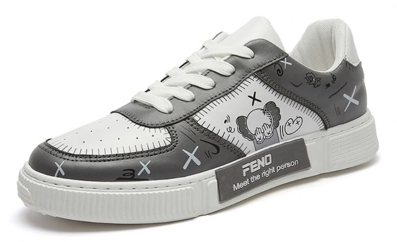 Kaleb Heren Casual Schoenen - Grijs