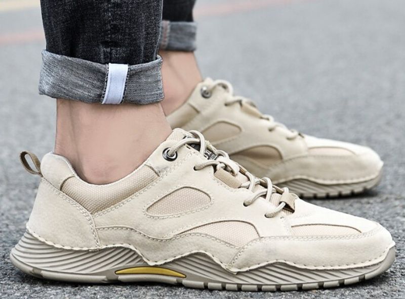 Kallum Herenmode Sneaker - Beige