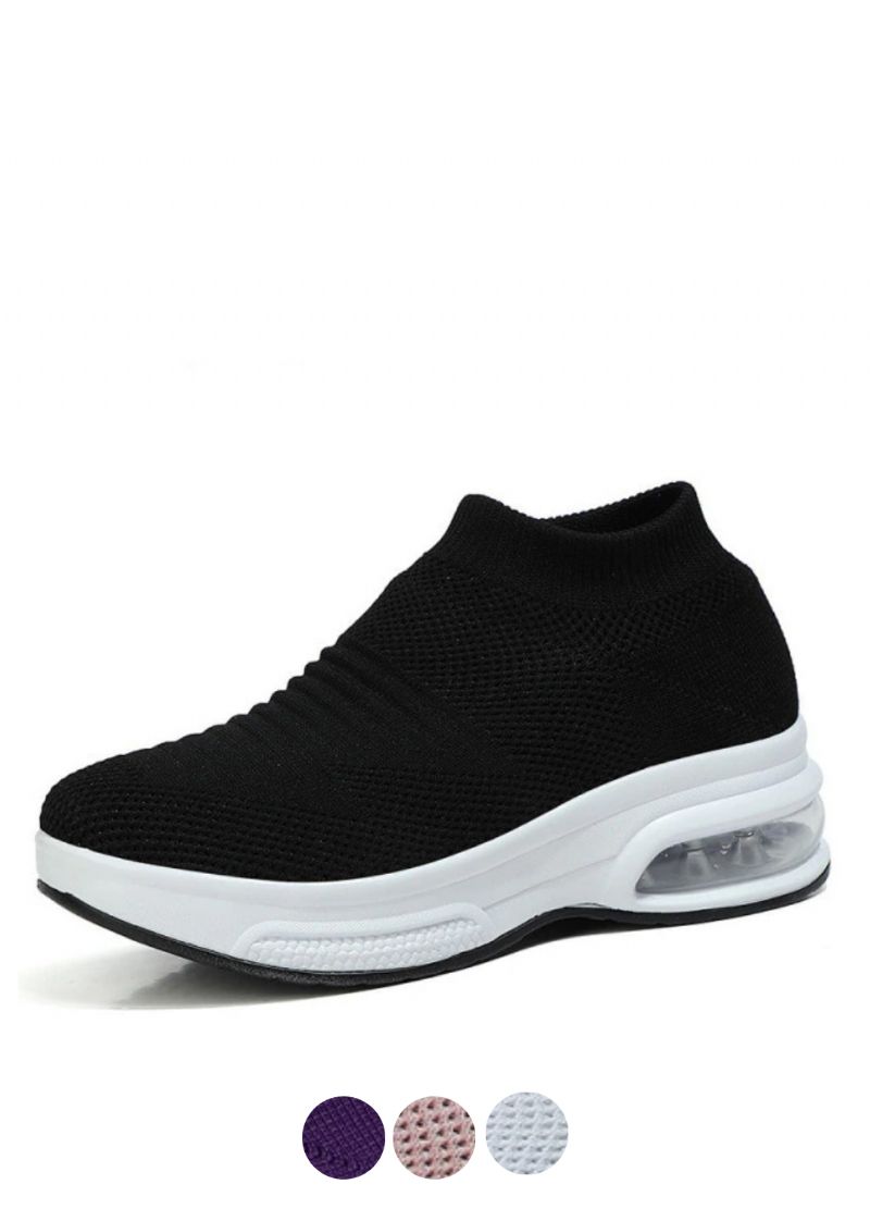 Kalu Platform Sneakers Voor Dames Zwarte