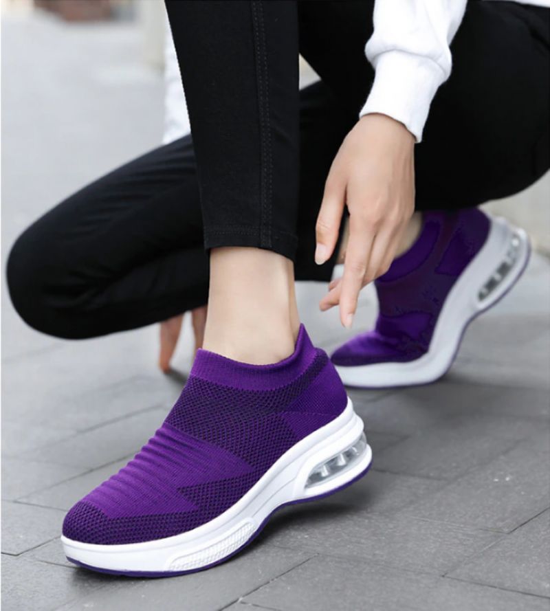 Kalu Platform Sneakers Voor Dames Zwarte - Zwart