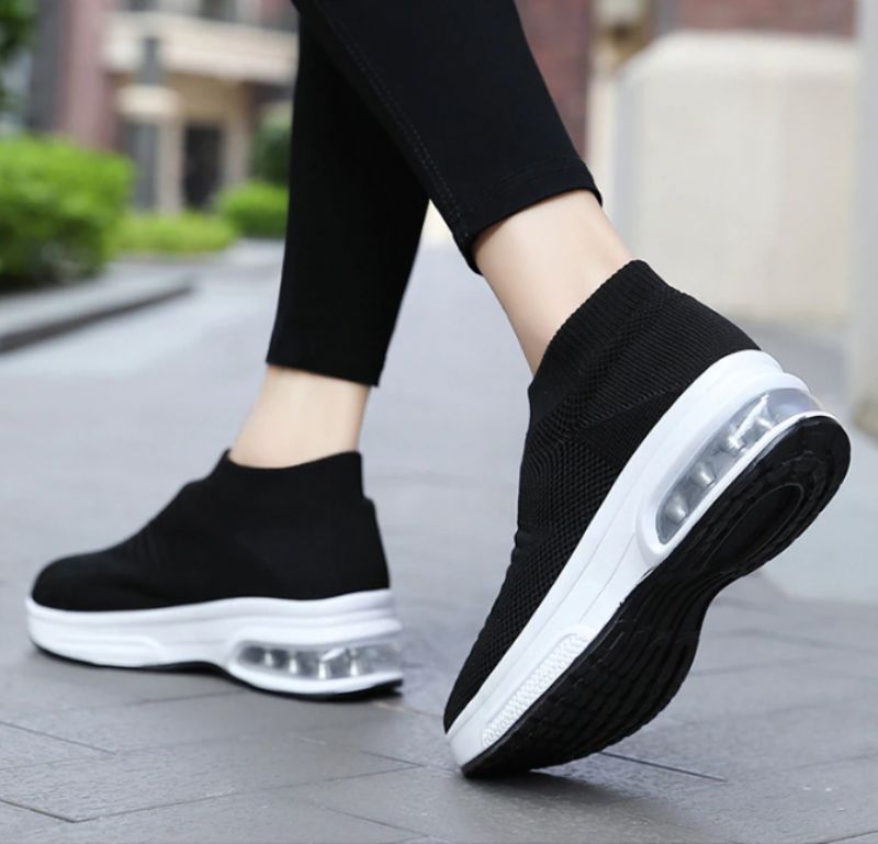 Kalu Platform Sneakers Voor Dames Zwarte - Zwart