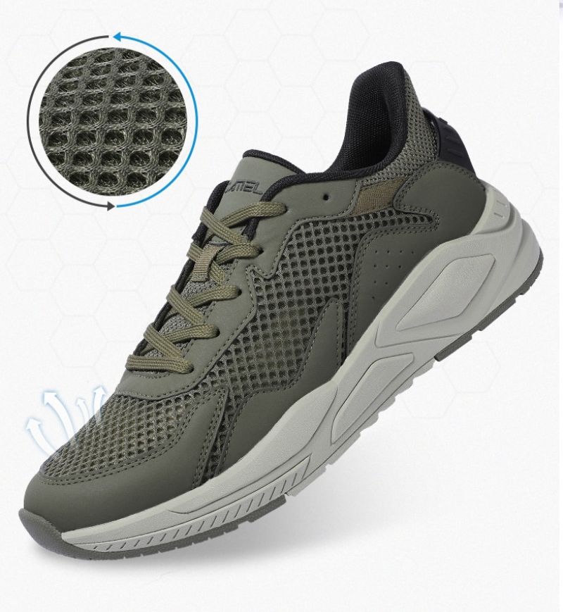 Kang Lichtgewicht Sneaker Voor Heren - Olijfgroen