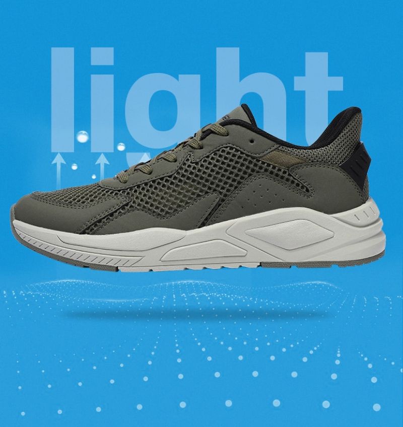 Kang Lichtgewicht Sneaker Voor Heren - Olijfgroen
