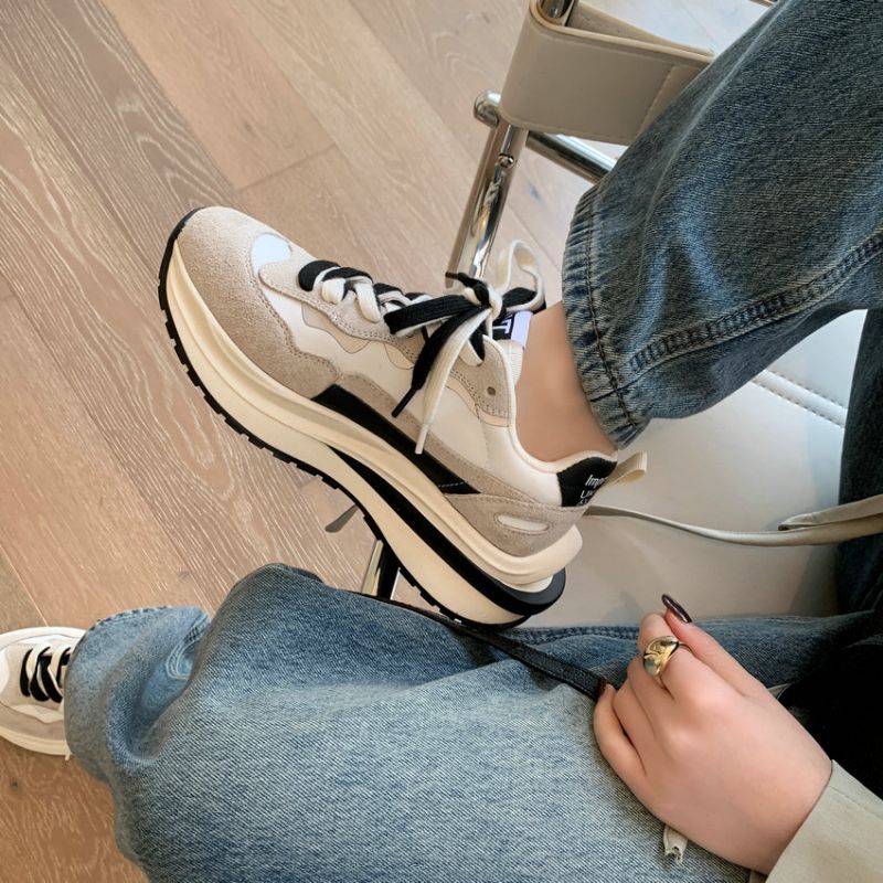 Karla Dames Ronde Neus Veter Sneakers - Blauw