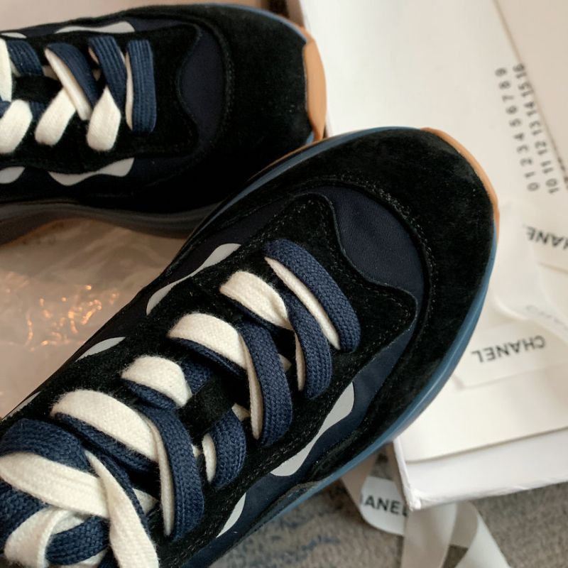 Karla Dames Ronde Neus Veter Sneakers - Blauw