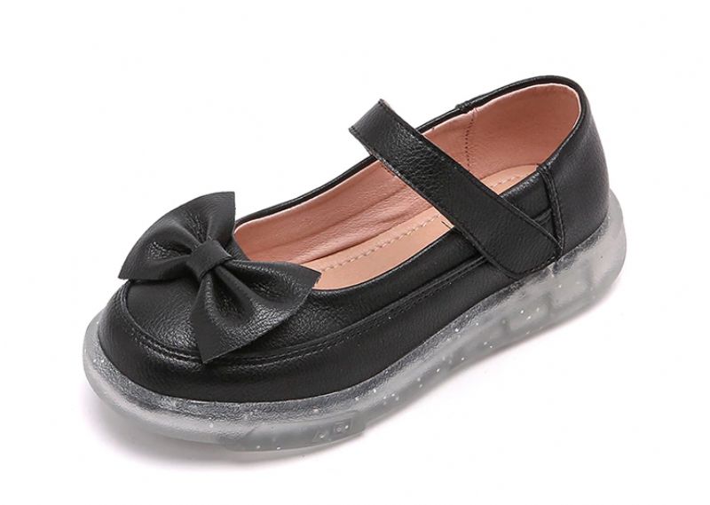 Karla Platte Schoenen Voor Meisjes - Zwart