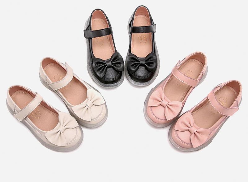 Karla Platte Schoenen Voor Meisjes - Zwart