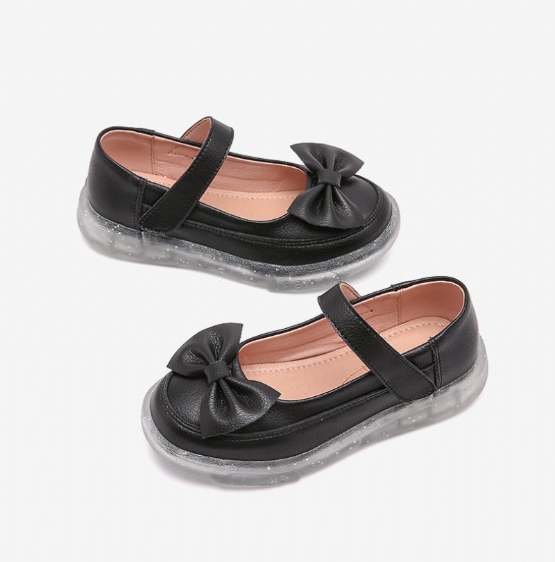 Karla Platte Schoenen Voor Meisjes - Zwart