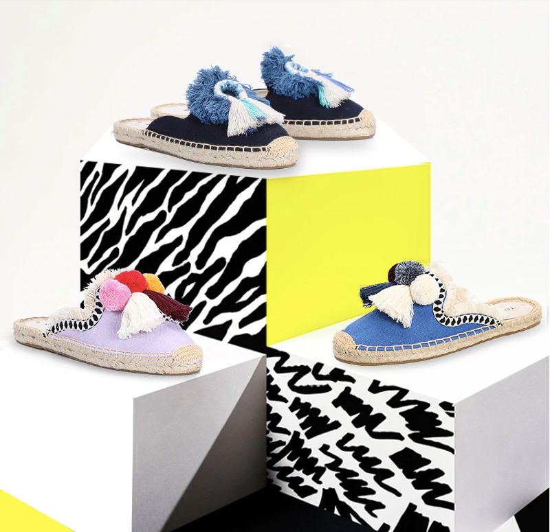 Karol Dames Multi Espadrilles - Geel