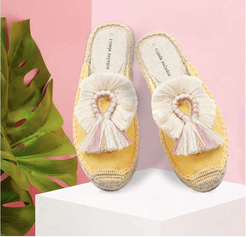 Karol Dames Multi Espadrilles - Geel