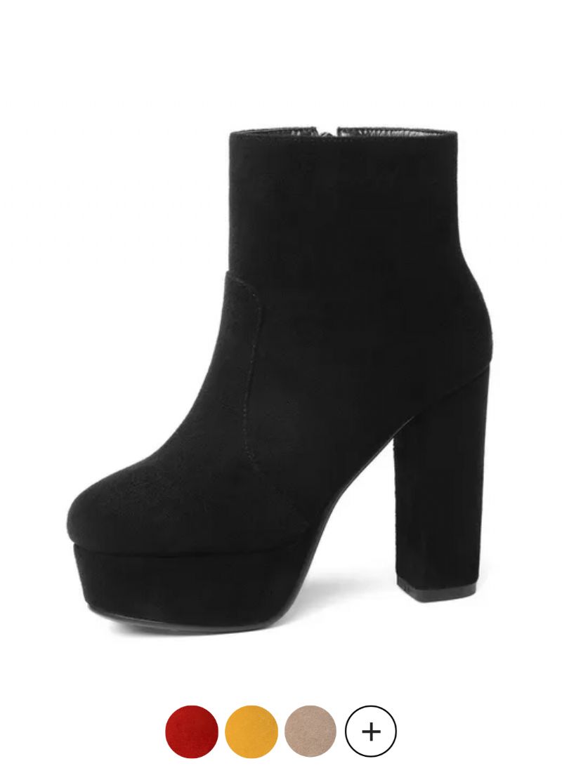 Karola Dames Platform Enkellaarsjes