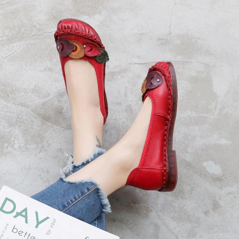 Karolay Dames Platte Schoenen - Blauw