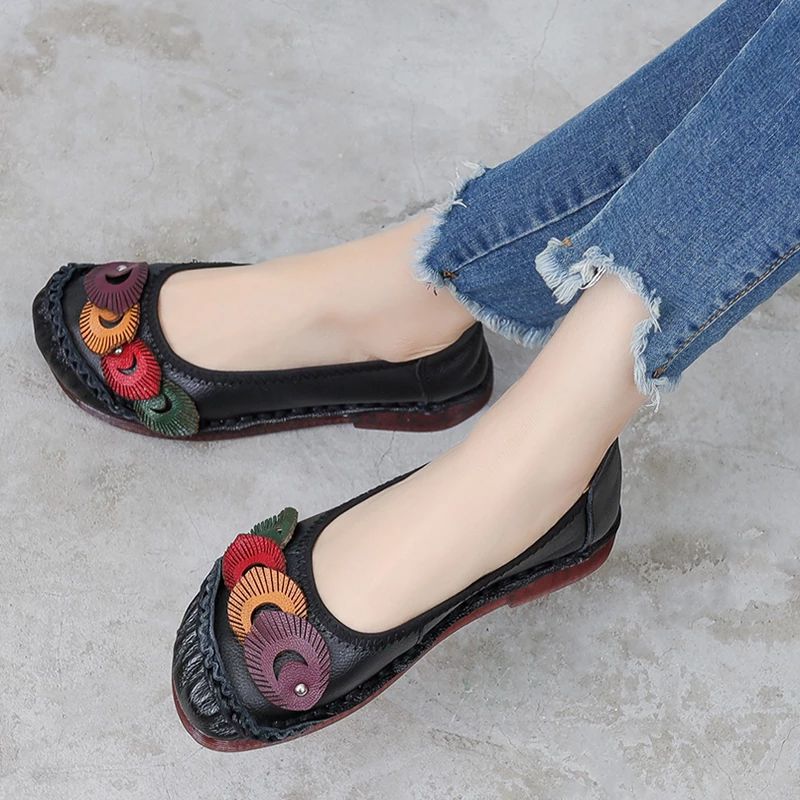 Karolay Dames Platte Schoenen - Blauw