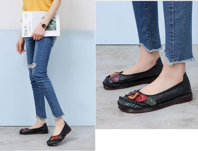 Karolay Dames Platte Schoenen - Blauw