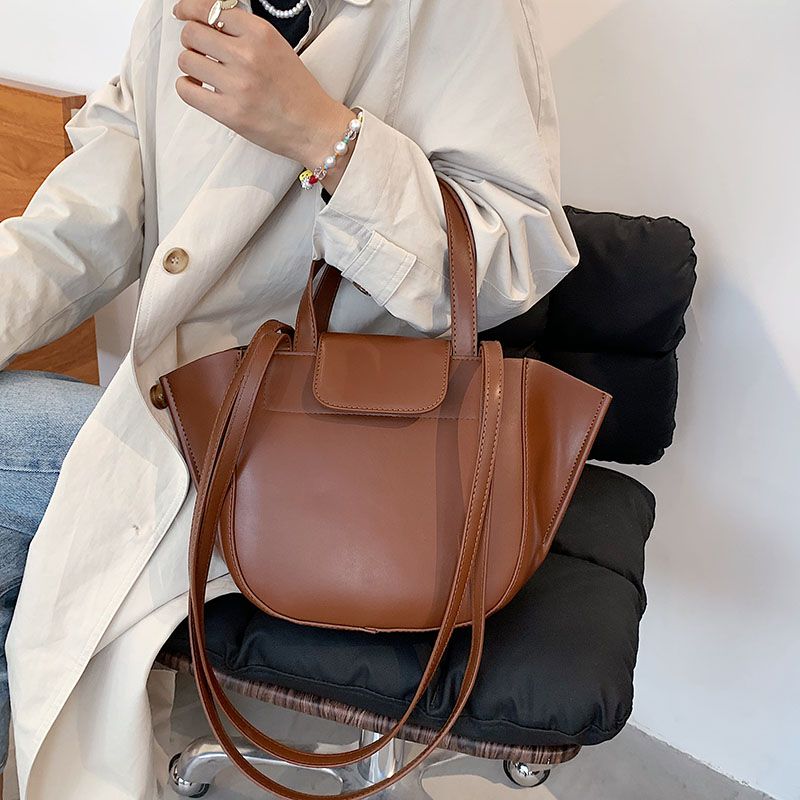 Karoli Dames Designer Korte Handvat Leren Cross Schouder Handtas - Zwart