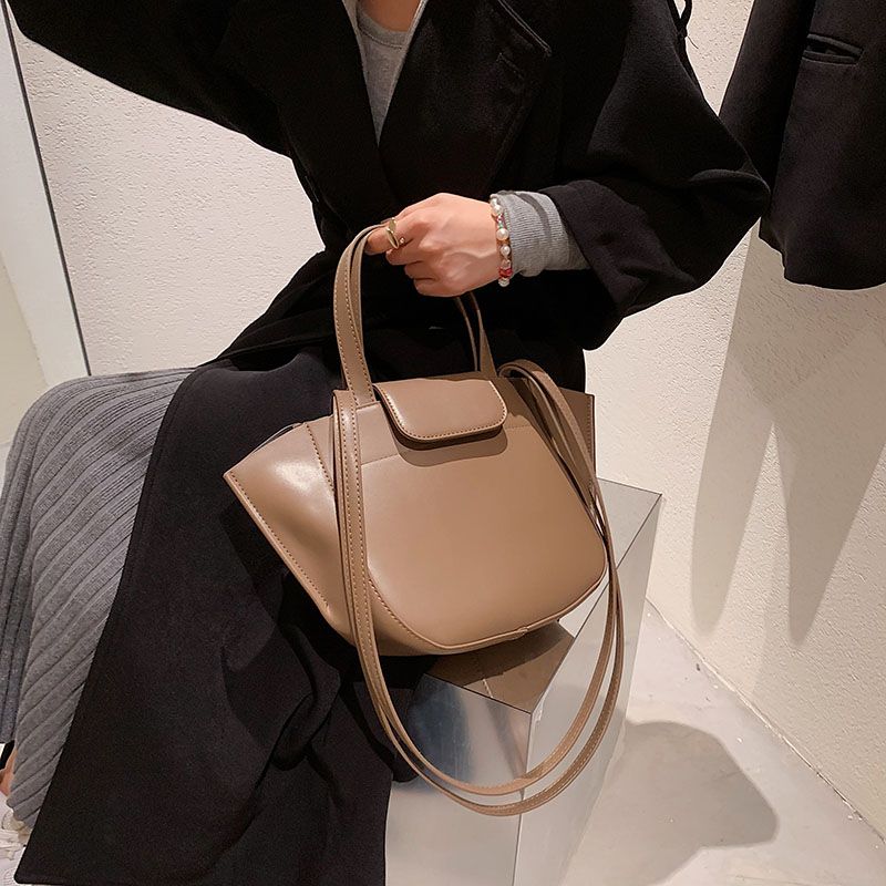 Karoli Dames Designer Korte Handvat Leren Cross Schouder Handtas - Zwart