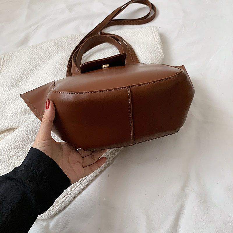 Karoli Dames Designer Korte Handvat Leren Cross Schouder Handtas - Zwart