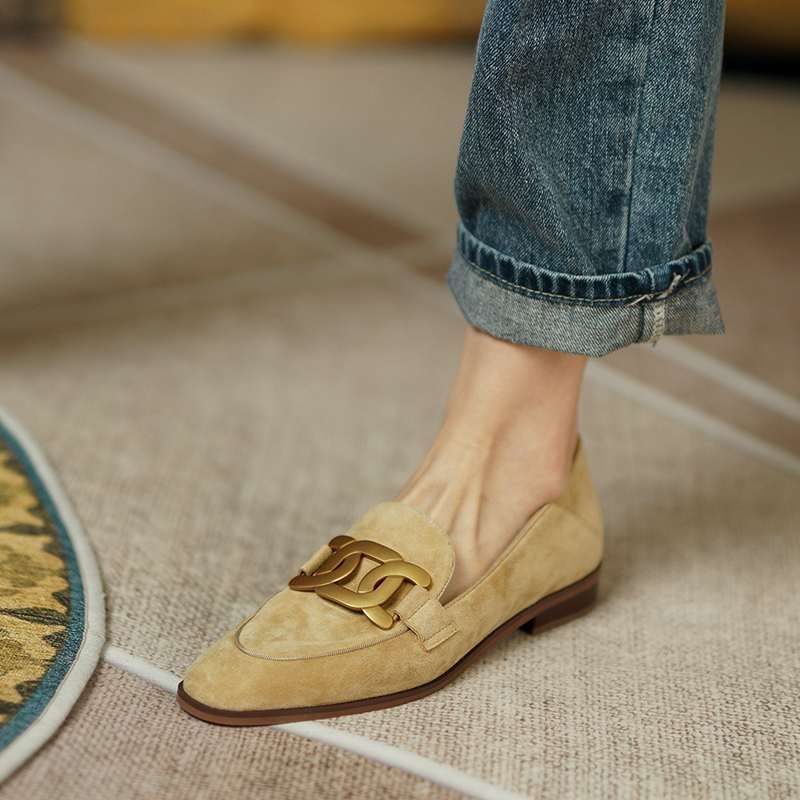 Karoxy Dames Leren Loafer - Kameel