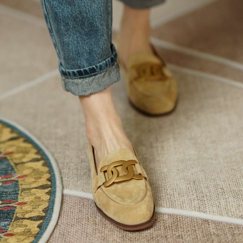 Karoxy Dames Leren Loafer - Kameel
