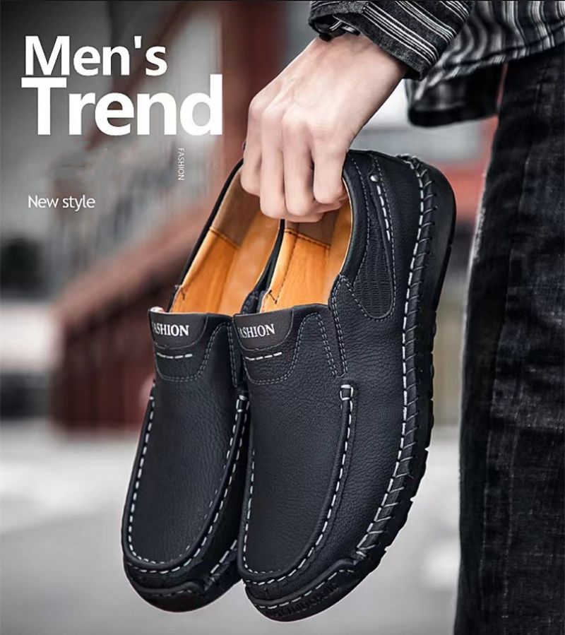 Karson Heren Loafer Casual Schoenen - Kaki