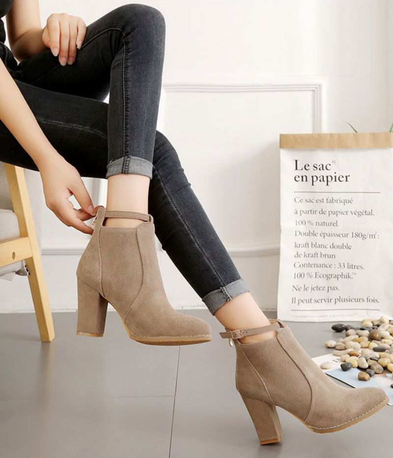 Kasie Dames Laarzen - Beige