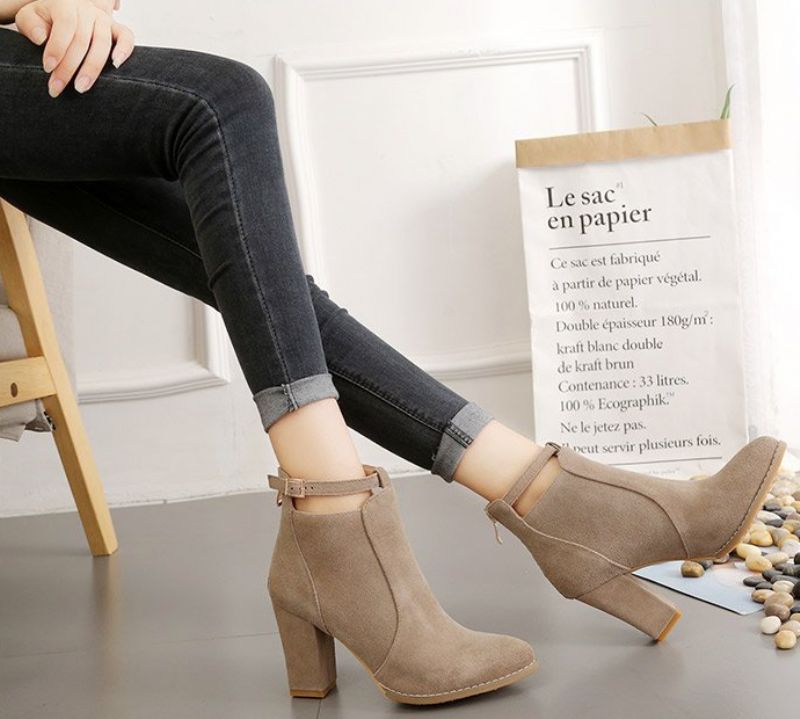Kasie Dames Laarzen - Beige