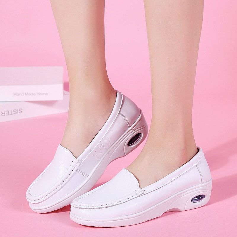Kata Dames Platte Schoenen - Wit