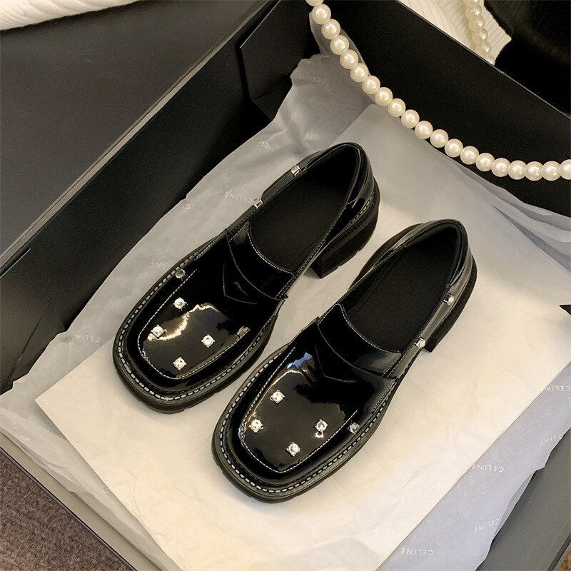 Kate Dames Platte Platform Schoenen - Zwart