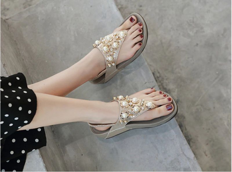 Kate Dames Sandaal Slipper Voor De Zomer - Grijs