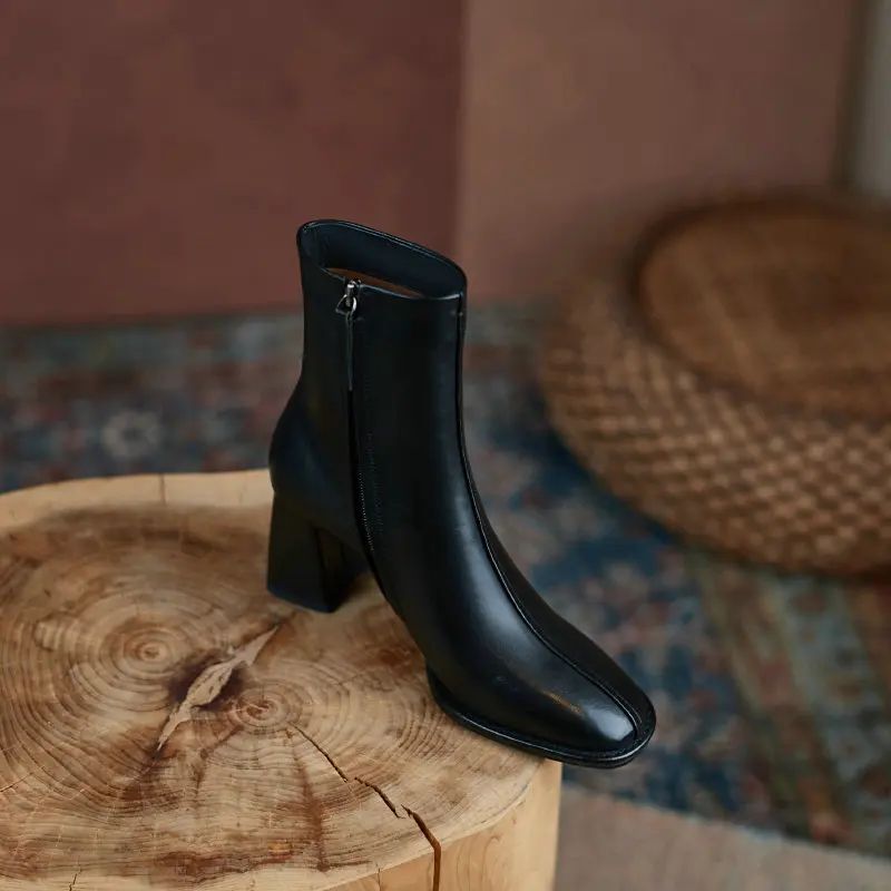 Katia Dames Round Toe Enkellaarsjes - Bruin