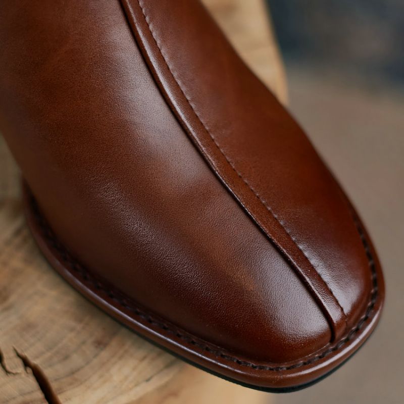 Katia Dames Round Toe Enkellaarsjes - Bruin