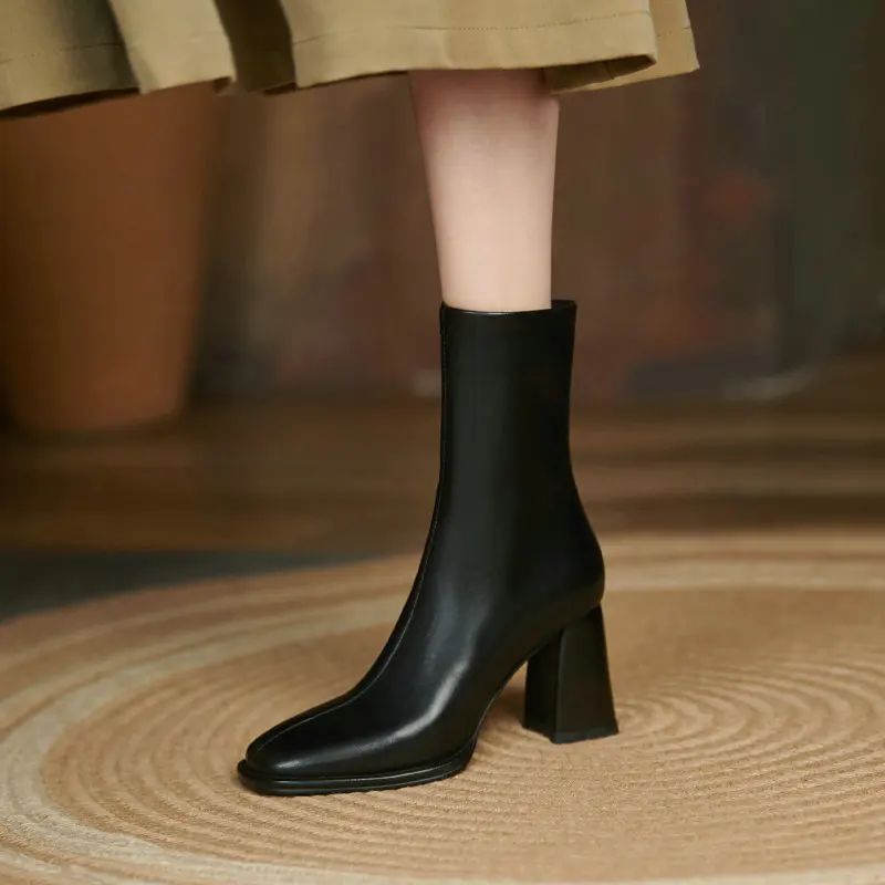 Katia Dames Round Toe Enkellaarsjes - Bruin