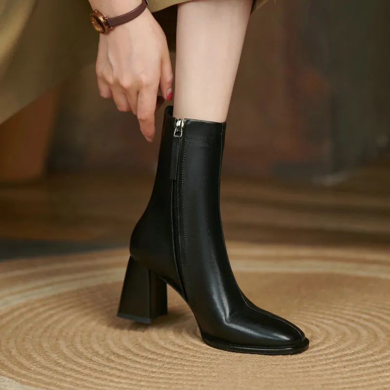 Katia Dames Round Toe Enkellaarsjes - Bruin