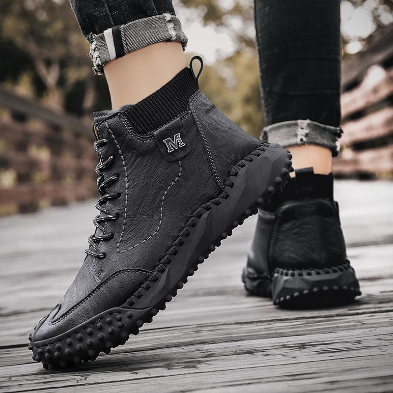 Kaur Heren Casual Laarzen - Grijs