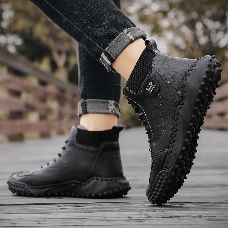 Kaur Heren Casual Laarzen - Grijs