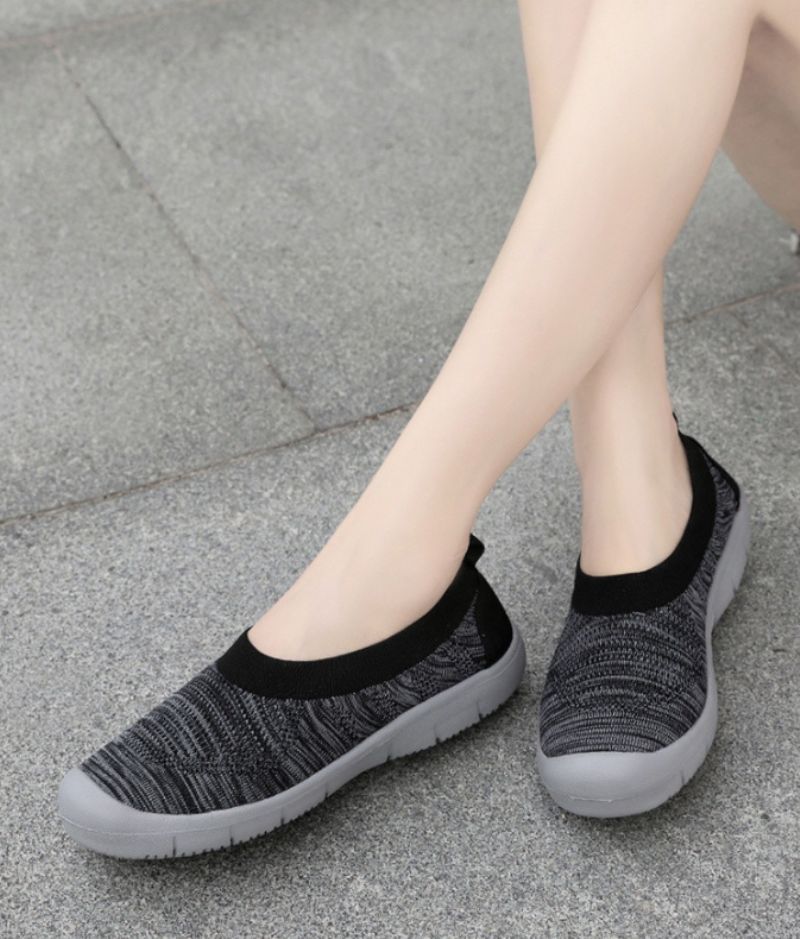 Kavala Dames Slip-ons Zwarte Schoenen - Zwart
