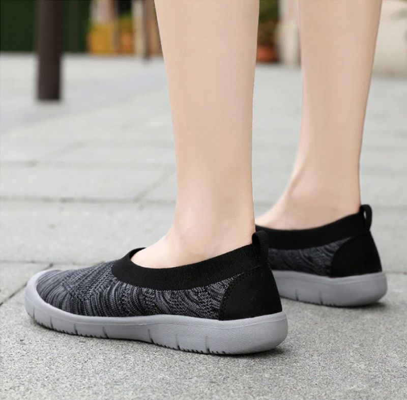 Kavala Dames Slip-ons Zwarte Schoenen - Zwart