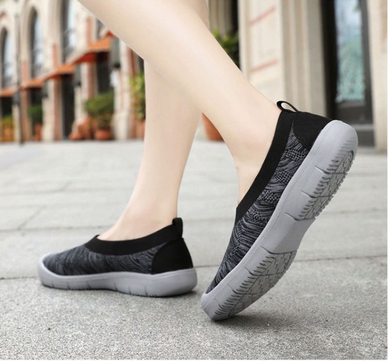 Kavala Dames Slip-ons Zwarte Schoenen - Zwart