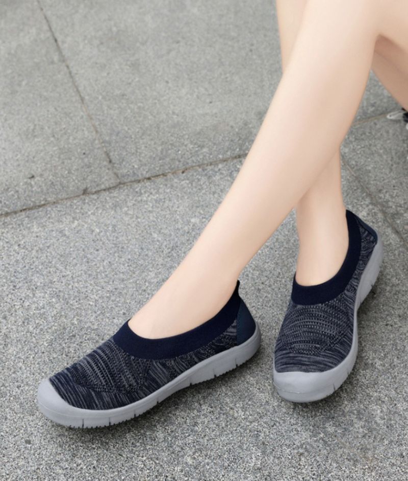 Kavala Dames Slip-ons Zwarte Schoenen - Zwart