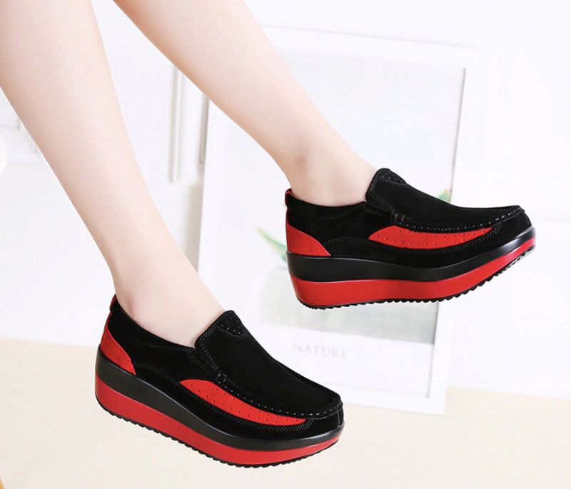 Keira Dames Platform Schoenen - Zwart