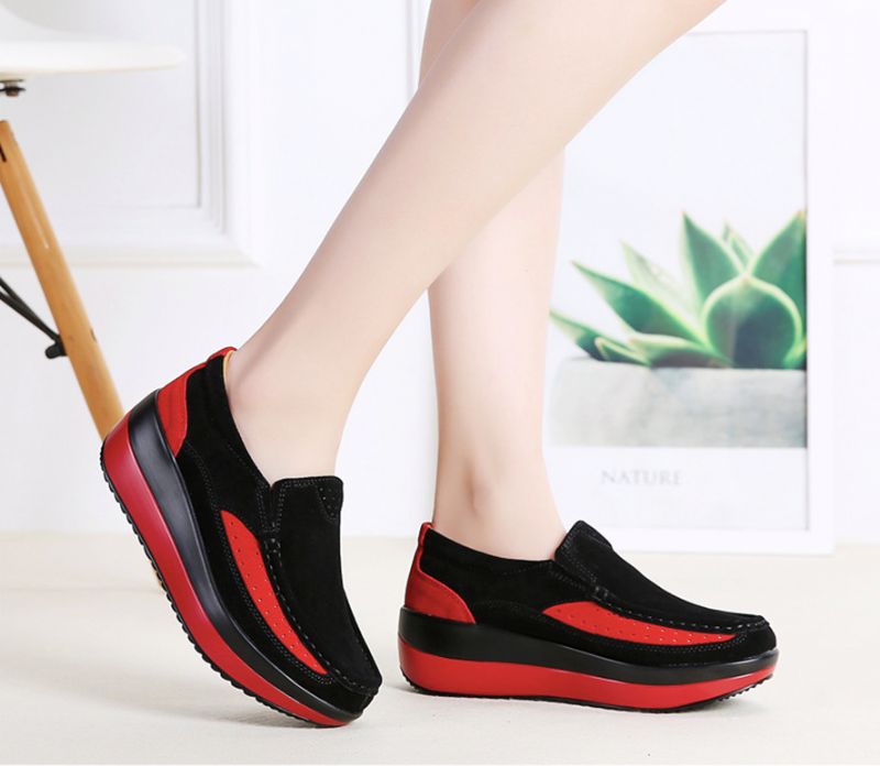 Keira Dames Platform Schoenen - Zwart